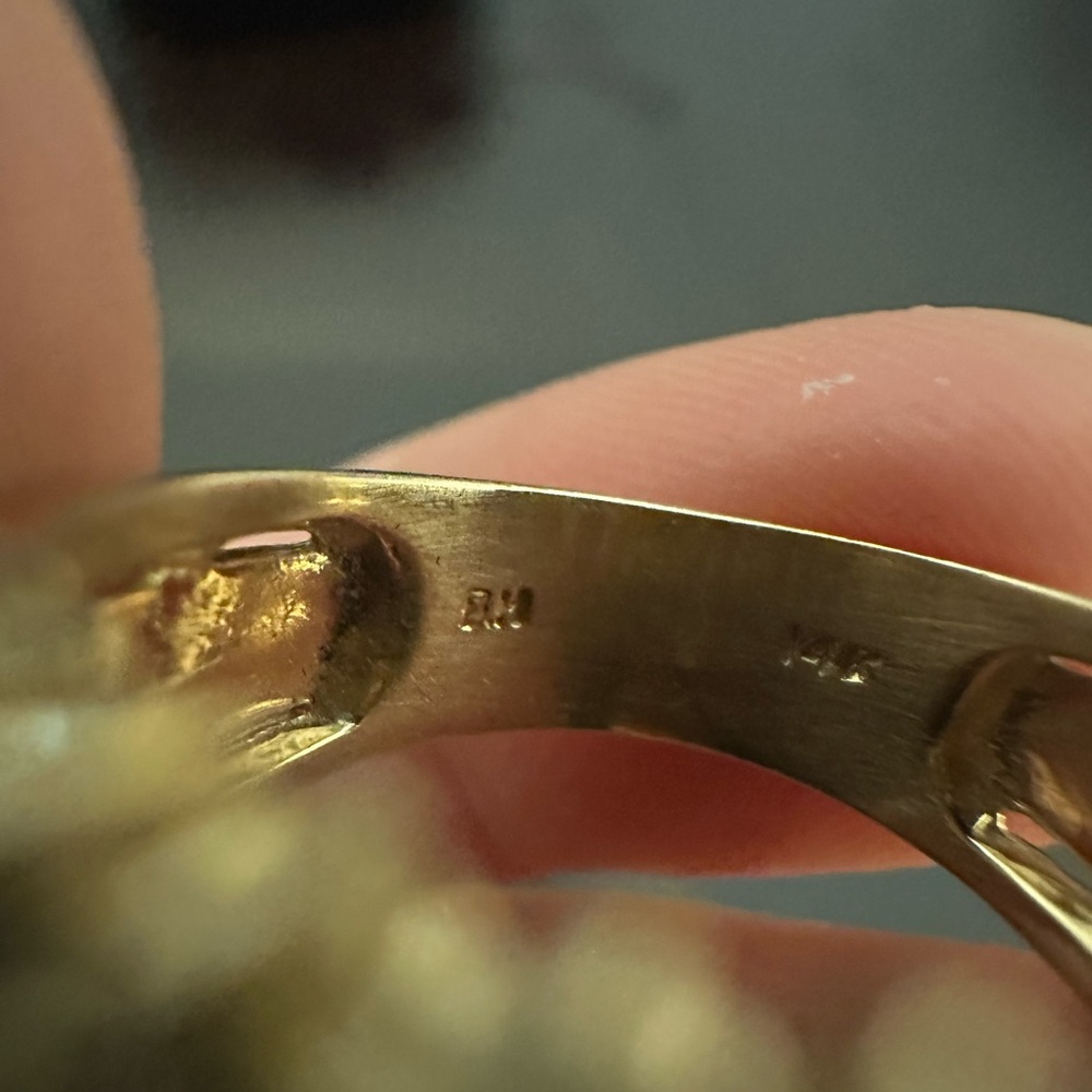 🚫🚫😭SOLD EFFY ruby+ diamond “xo” ring - Picture 8 of 8